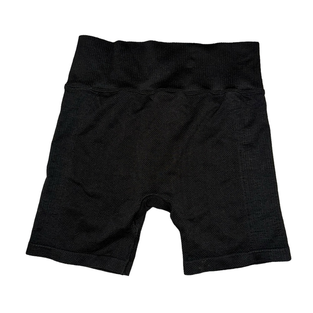 Victoria’s Secret Active PINK Textured Biker Short Black Women’s Medium - Picture 2 of 4